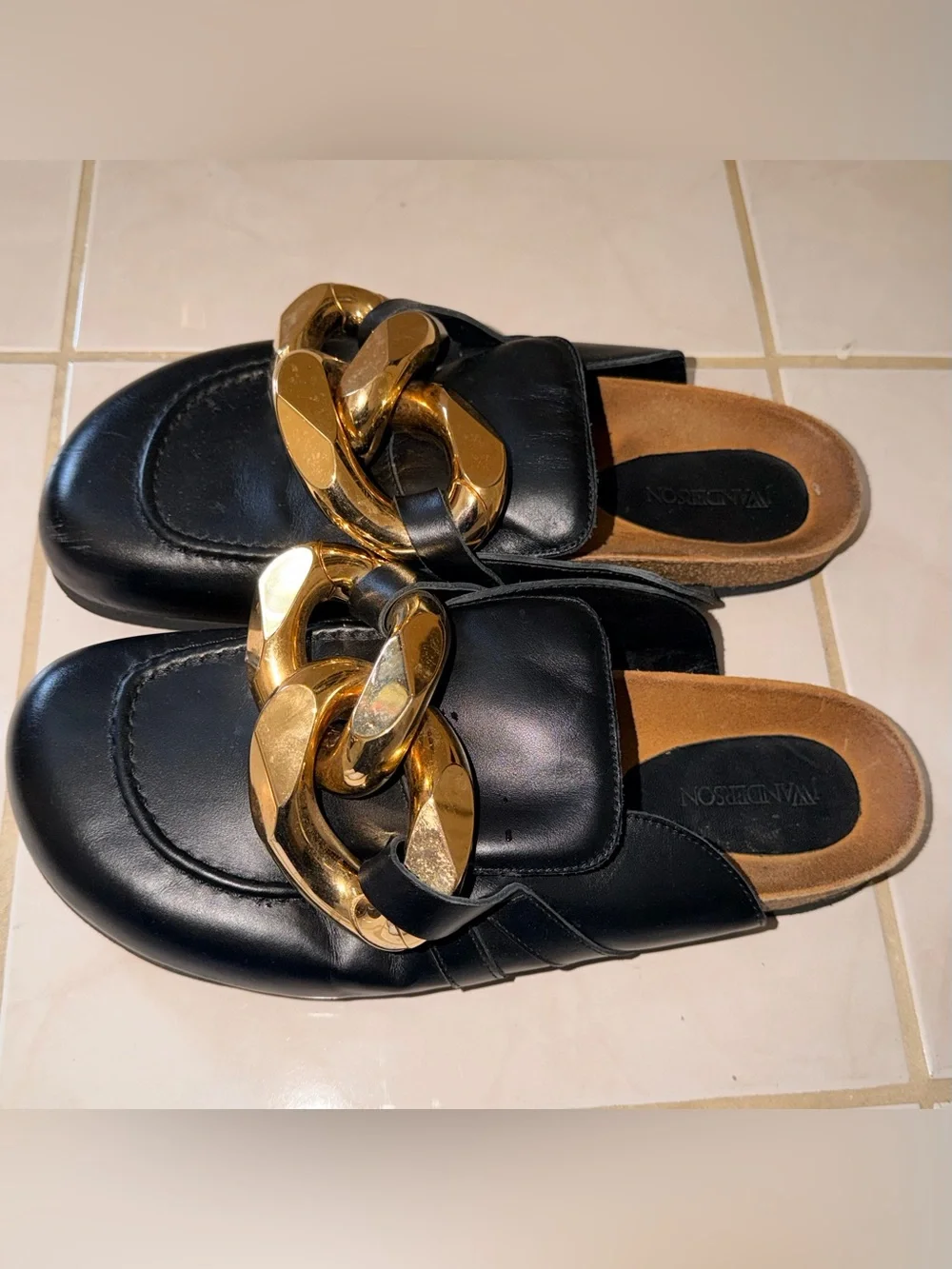 J.W. Anderson Curb Chain Mules Men’s
